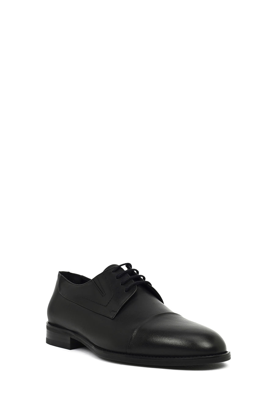 Men's Black Laced Leather Classic Shoes