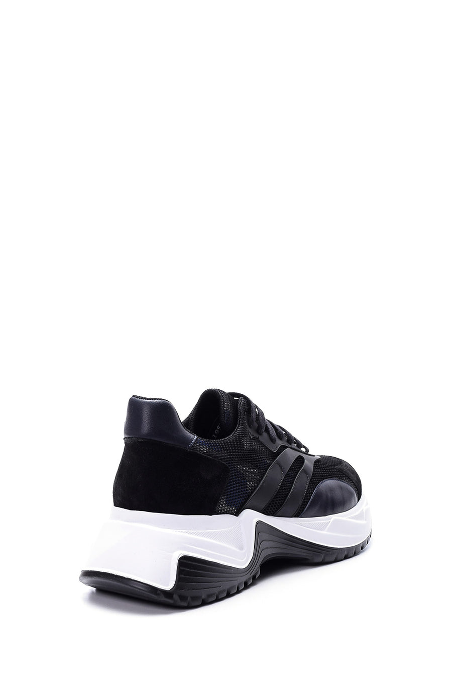 Men's High-Sole Leather Sneaker