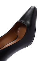 Women's Black Leather Stiletto | Derimod