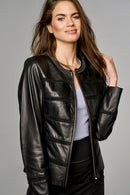 Celine Women's Leather Jacket | Derimod