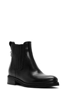 Women's Black Leather Chelsea Boots | Derimod