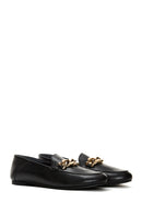 Women's Leather Chain Loafer | Derimod
