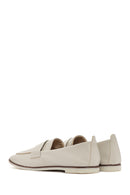 Women's Cream Masculine Loafer | Derimod