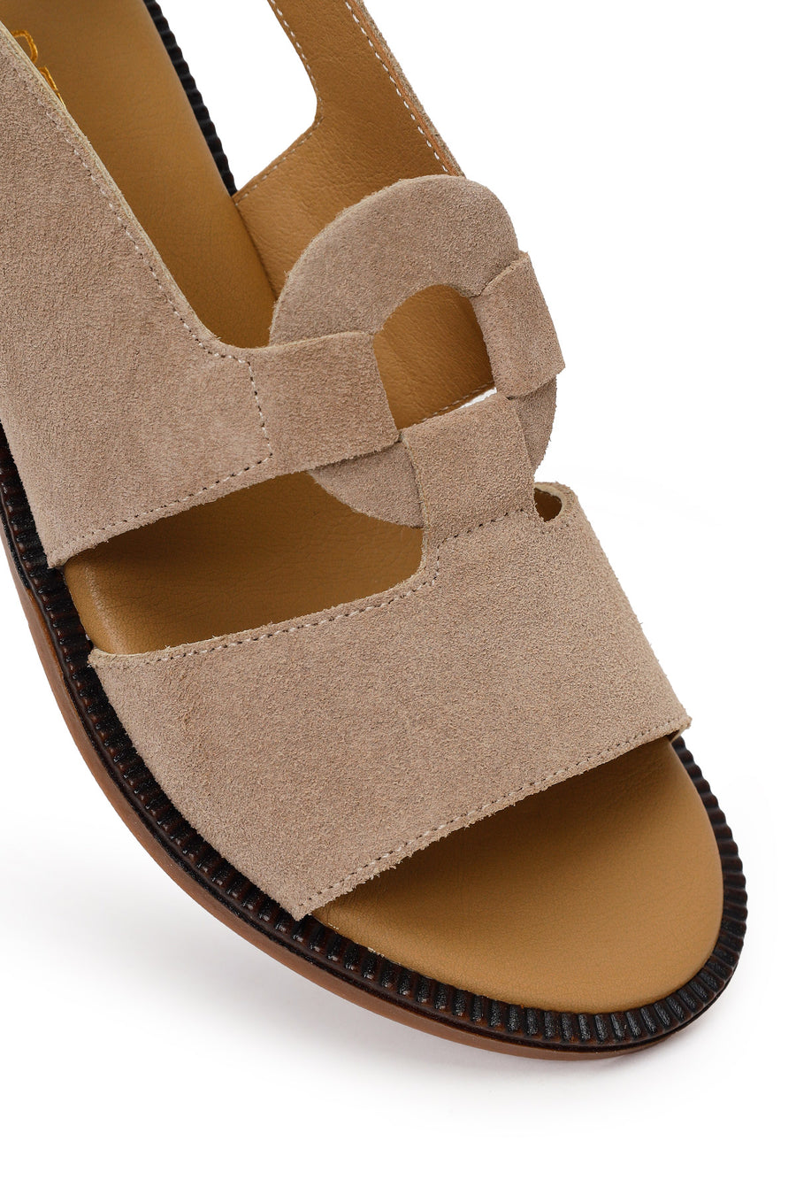 Women's Mink Buckled Suede Leather Sandals