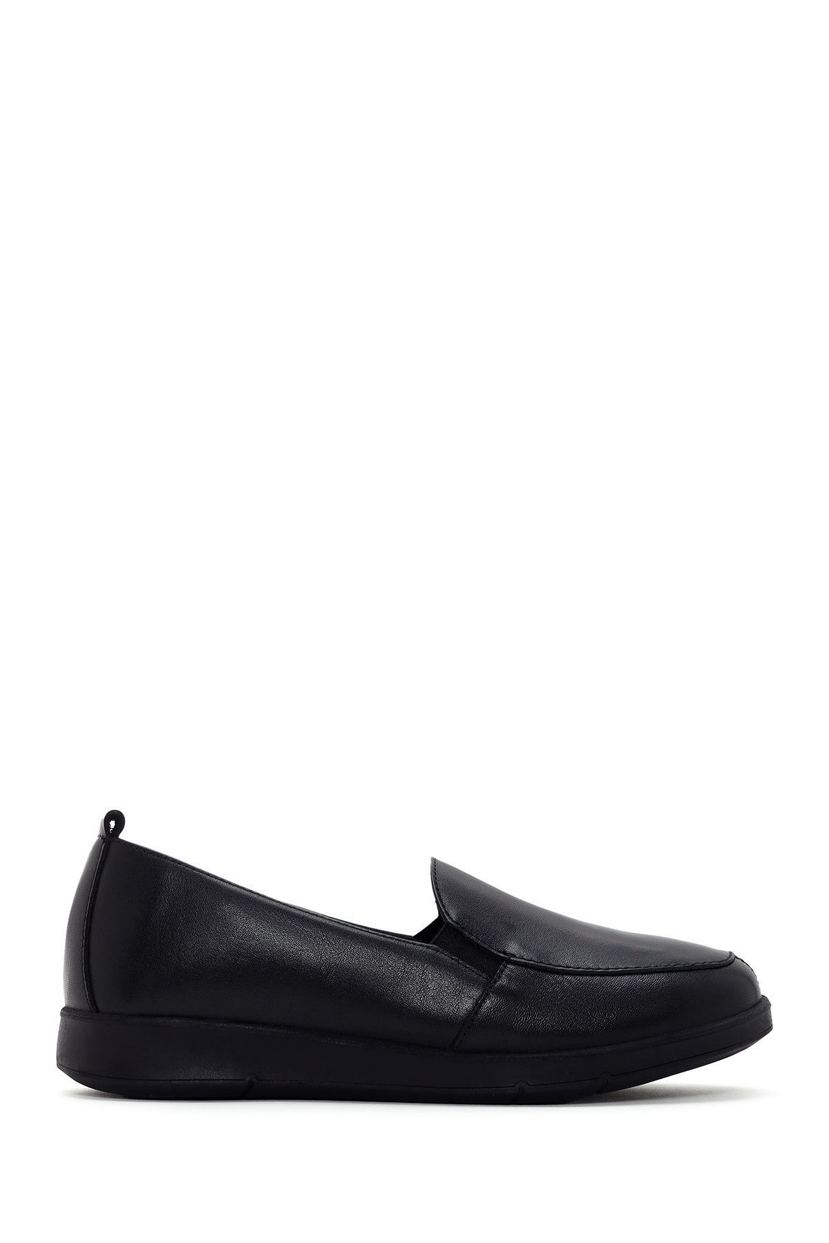 Kadın Siyah Deri Comfort Ayakkabı 23WFD414618 | Derimod