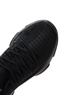 Women's Black Thick Soled Sneaker | Derimod