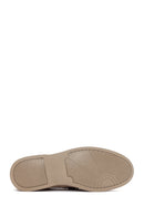 Derimod Fly Men's Beige Suede Leather Loafer | Derimod