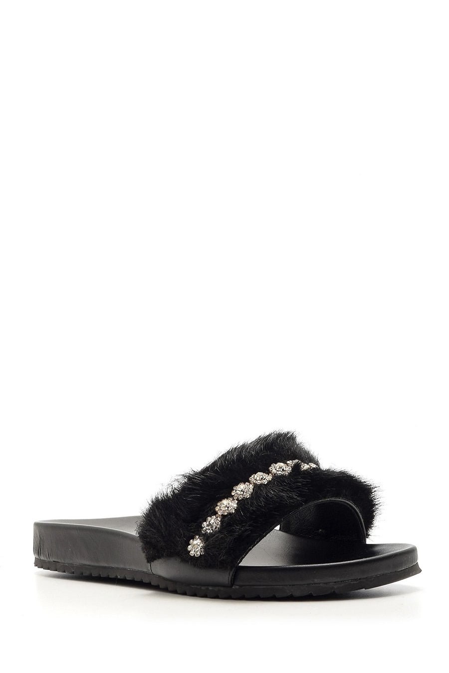 Women's Furry Stone Slippers