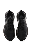 Men's Black Leather Sneaker | Derimod