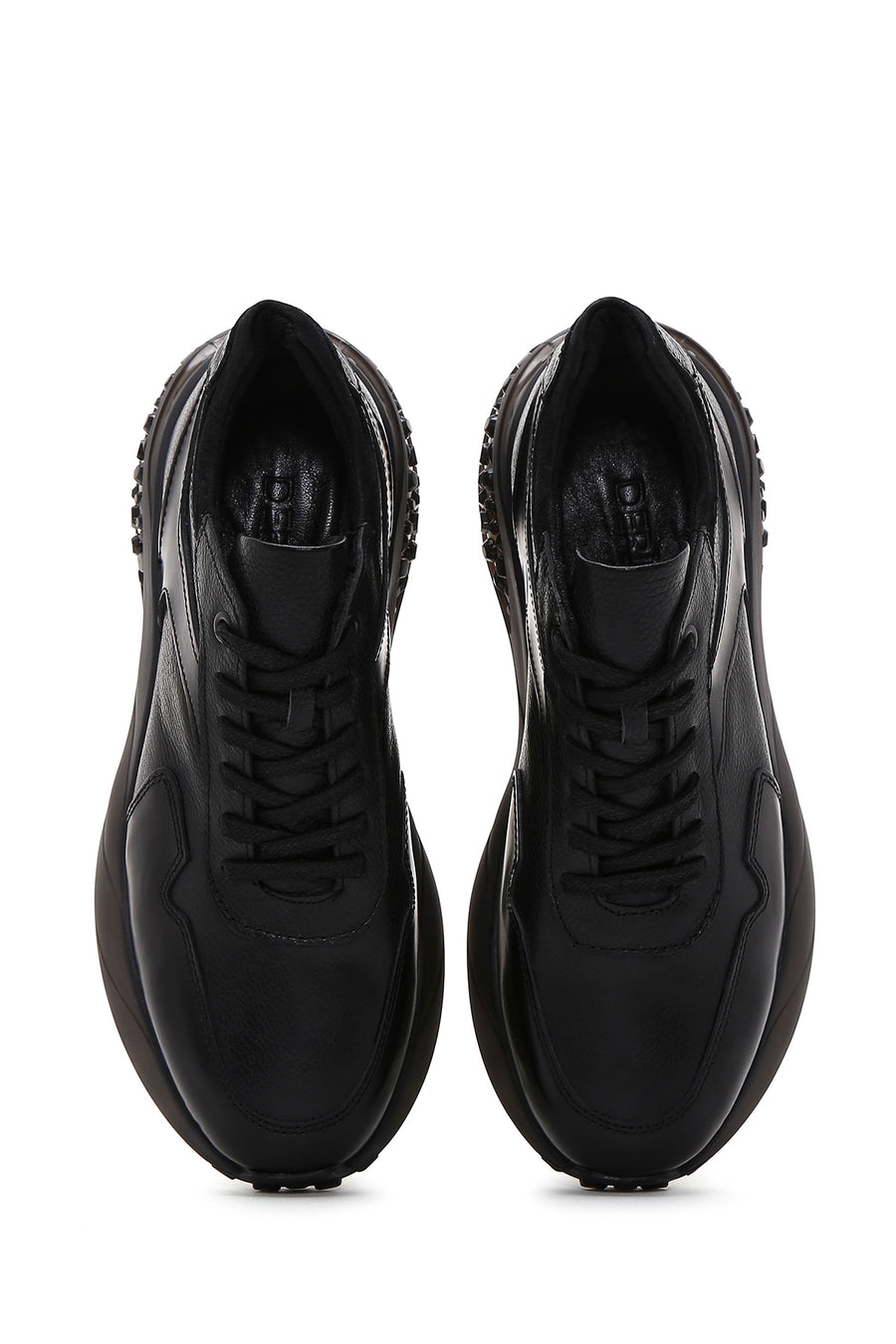 Men's Black Leather Sneaker