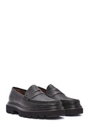 Men's Black Leather Loafer | Derimod