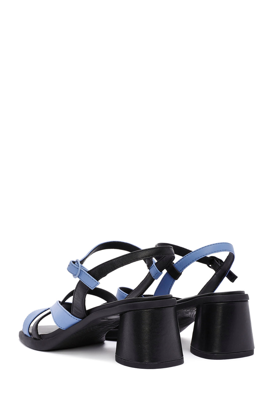 Camper Women's Multicolored Chunky Heel Ankle Strap Leather Sandals