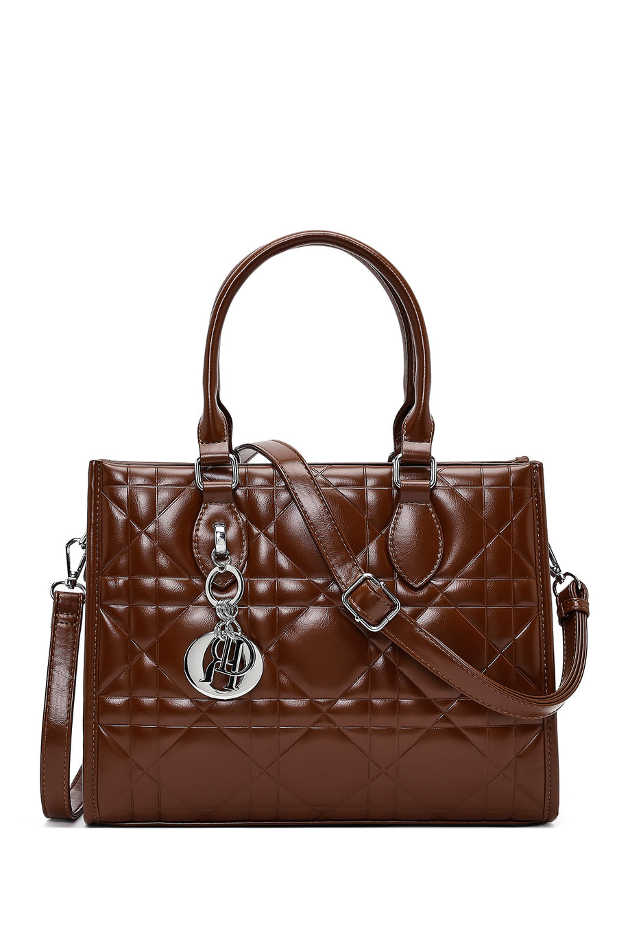 Woman Brown Long-Strap Quilted Classic Shoulder Bag 26PBD2838KP | Derimod