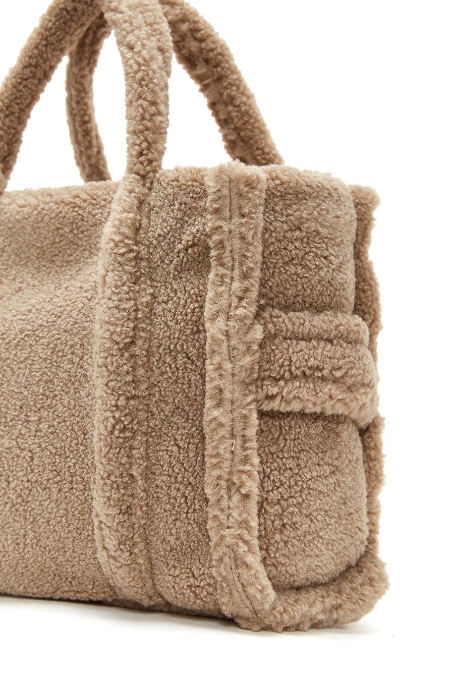 Women's Camel Plush Handbag