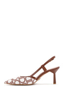 Women's Brown Ankle Strap Thin Heel Stiletto | Derimod