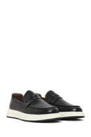 Erkek Siyah Deri Casual Loafer | Derimod