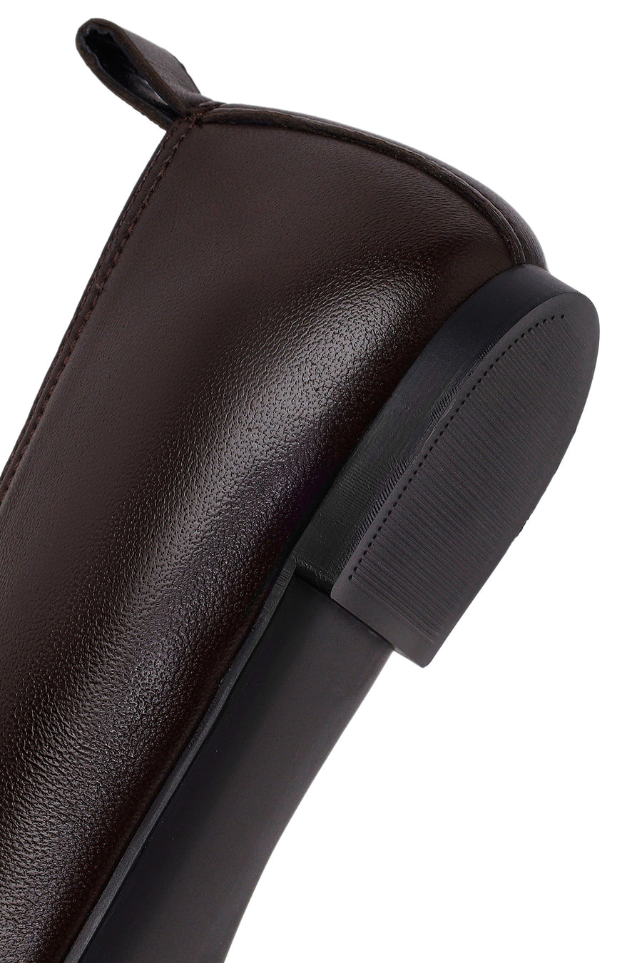Woman Brown Leather Ballet Flat