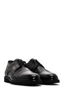 Men's Black Laced Leather Classic Shoes | Derimod