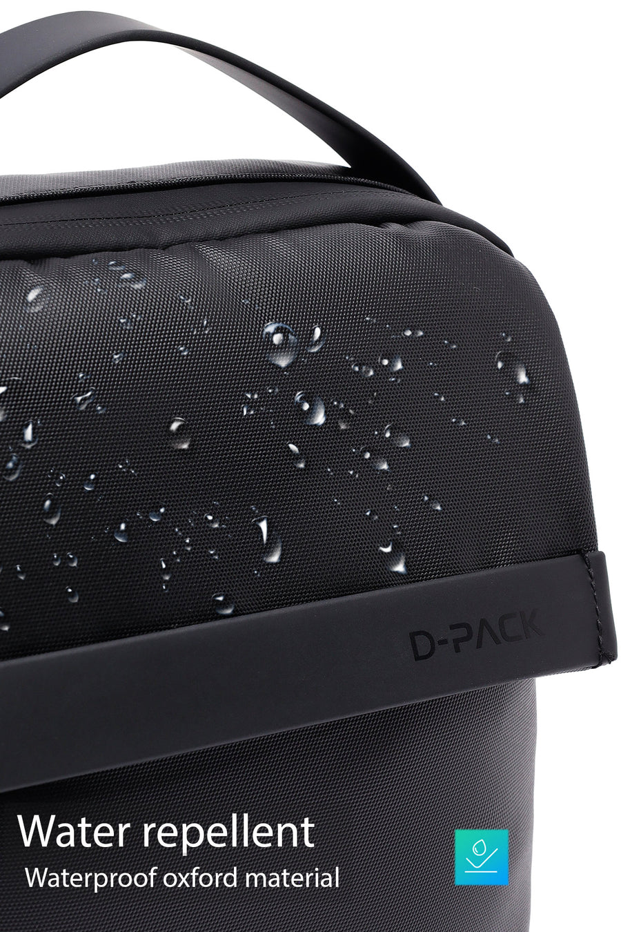 D-Pack Men's Black Crossbody Bag