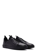 Men's Black Lace-up Leather Sneaker | Derimod