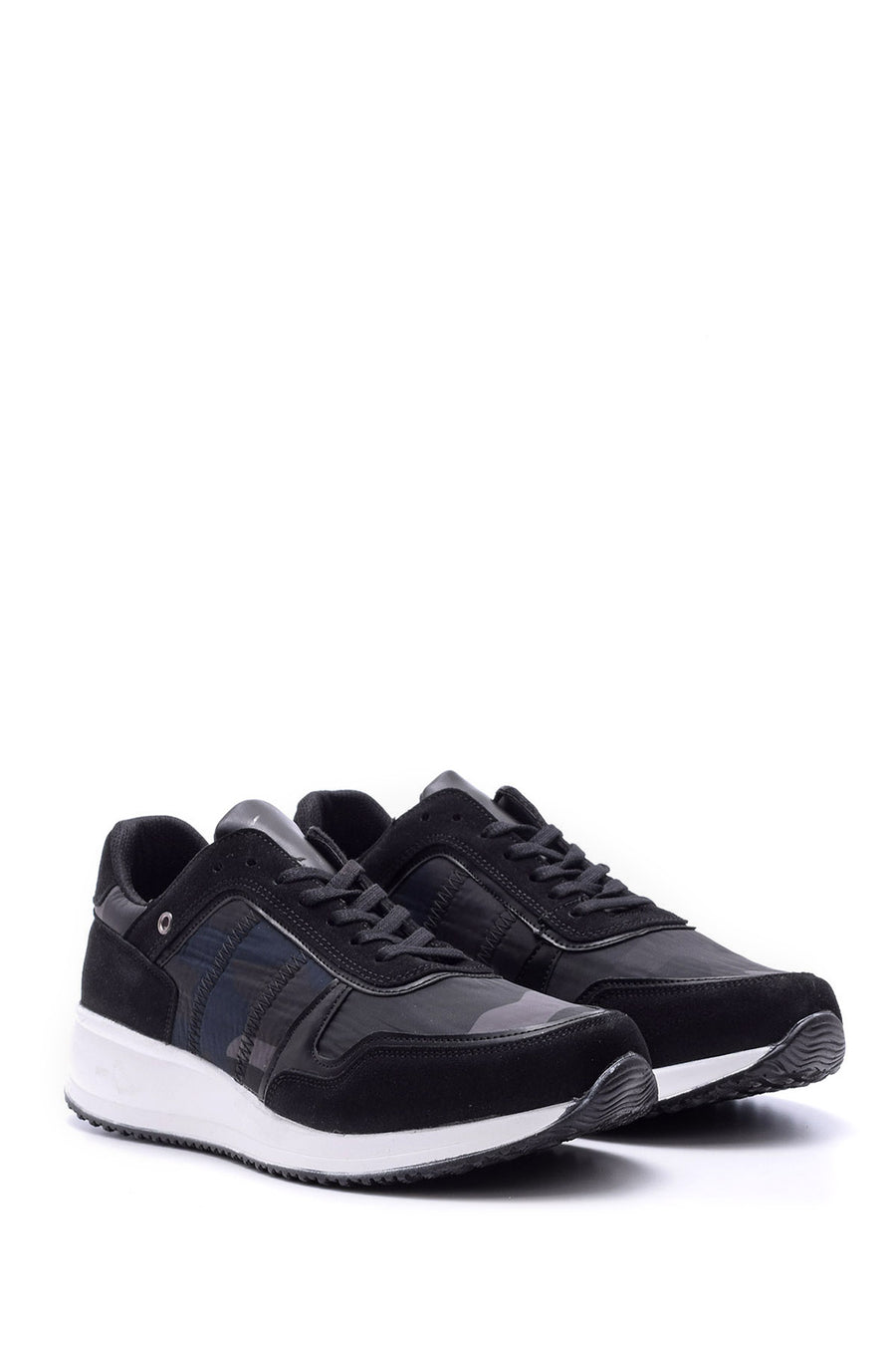 Men's High-Sole Leather Sneaker