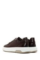 Men's Brown Thick Sole Lace Up Leather Sneaker | Derimod