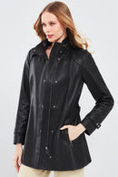 Whitney Women's Black Regular Leather Jacket | Derimod