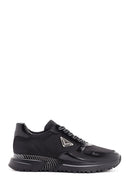 Men's Black Thick Sole Lace Up Leather Sneaker | Derimod