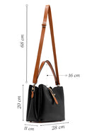 Women's Black Long Strap Classic Handbag | Derimod