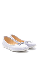 Women's Bow Leather Ballerinas | Derimod