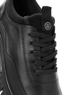 Men's Black Lace-up Leather Sneaker | Derimod