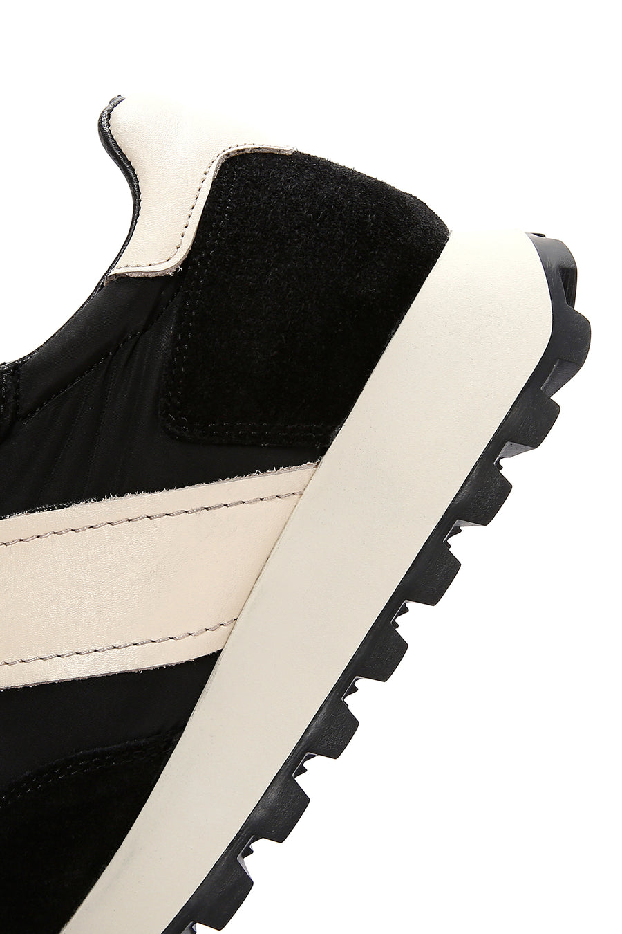 Erkek Siyah Süet Deri Detaylı Sneaker