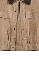 Mexico Woman Beige Oversize Suede Jacket | Derimod