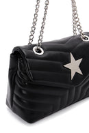 Women's Black Quilted Crossbody Bag | Derimod