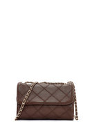 Women's Brown Long Strap Printed Handbag | Derimod