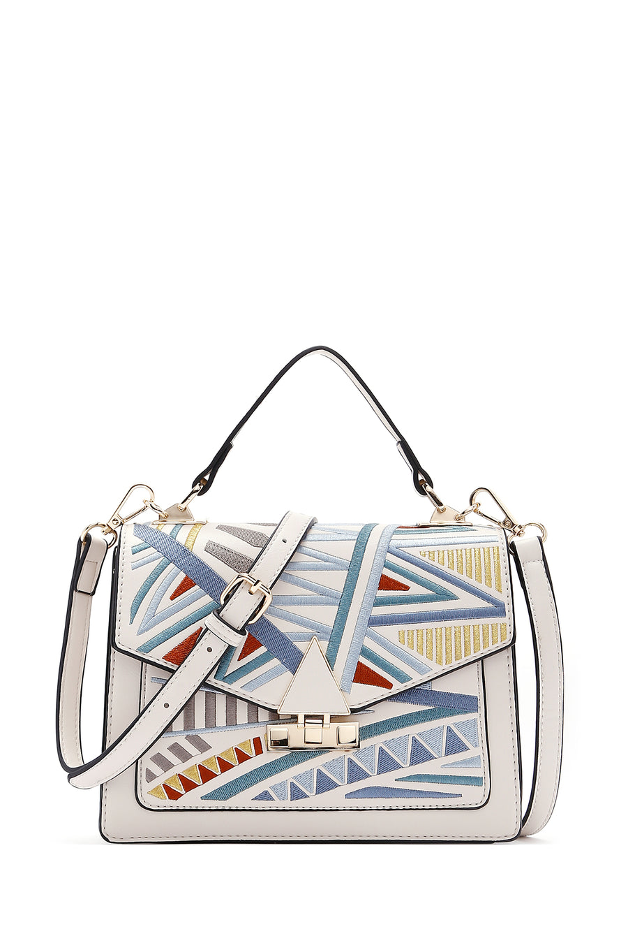 Women's Multi-Colored Printed Long Strap Shoulder Bag 25SBD260026 | Derimod
