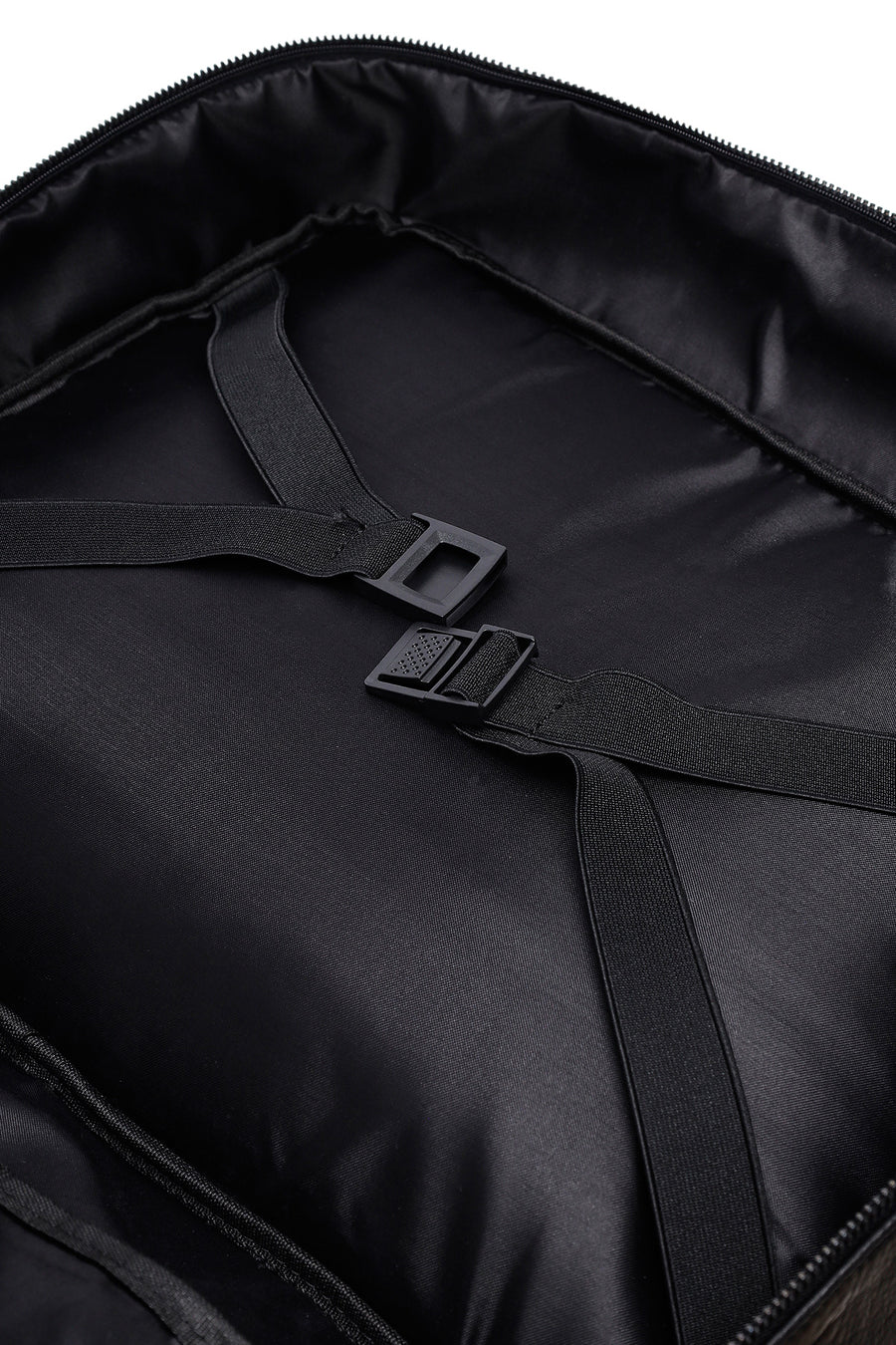 Men's Black Long Suspender Leather Briefcase