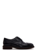 Male Black Lace-Up Leather Casual Shoes | Derimod