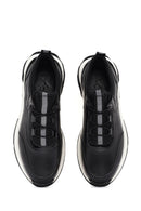 Men's Black Lace-up Leather Sneaker | Derimod