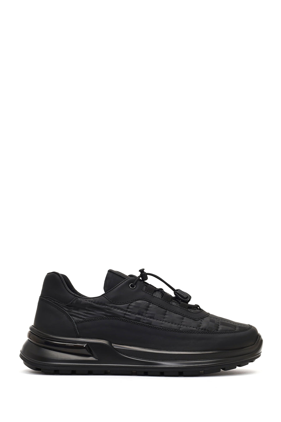 Erkek Siyah Kalın Tabanlı Deri Sneaker 25WFD640914 | Derimod