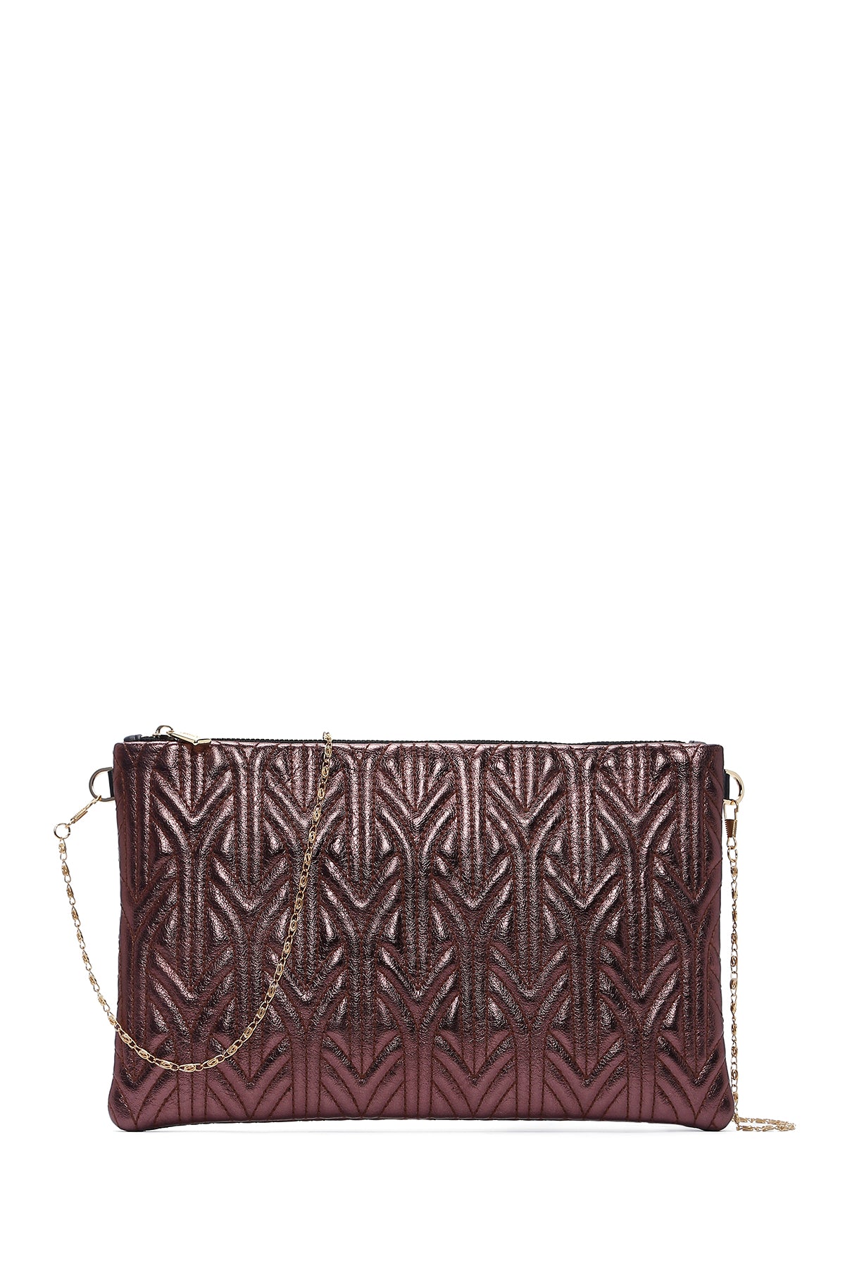 Women's Copper Quilted Portfolio Bag 23WBD2208KP | Derimod