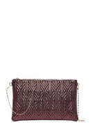 Women's Copper Quilted Portfolio Bag | Derimod