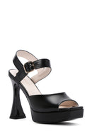 Women's Black Ankle Strap High Heel Sandals | Derimod