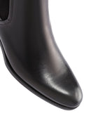 Men's Black Leather Chelsea Boots | Derimod