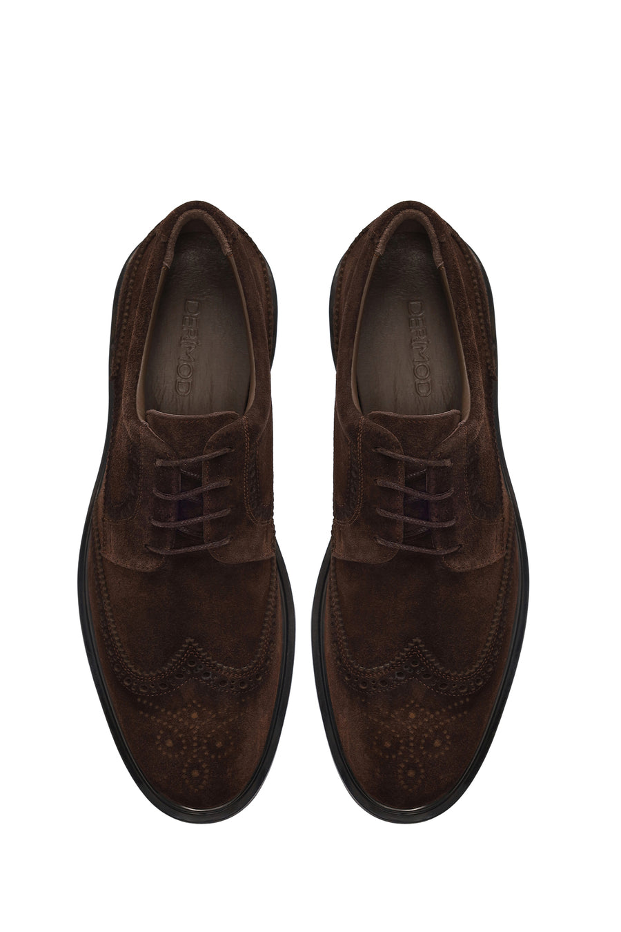 Male Brown Lace-Up Suede Casual Shoes