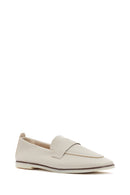 Women's Cream Masculine Loafer | Derimod