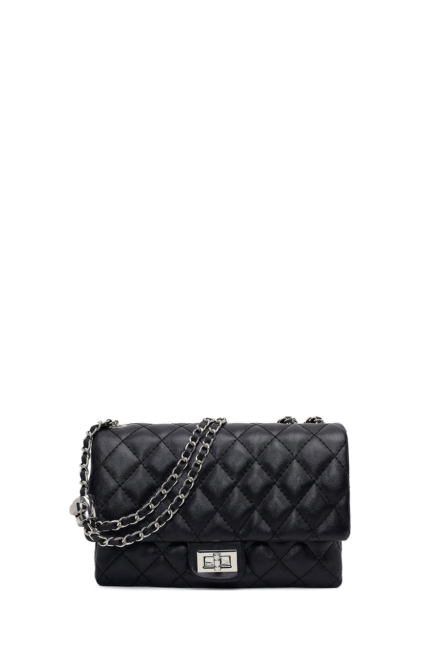 Woman Black Chain Strap Quilted Shoulder Bag AB10004353 | Derimod