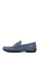 Geox Men's Blue Kosmopolis + Grip Suede Leather Loafer | Derimod