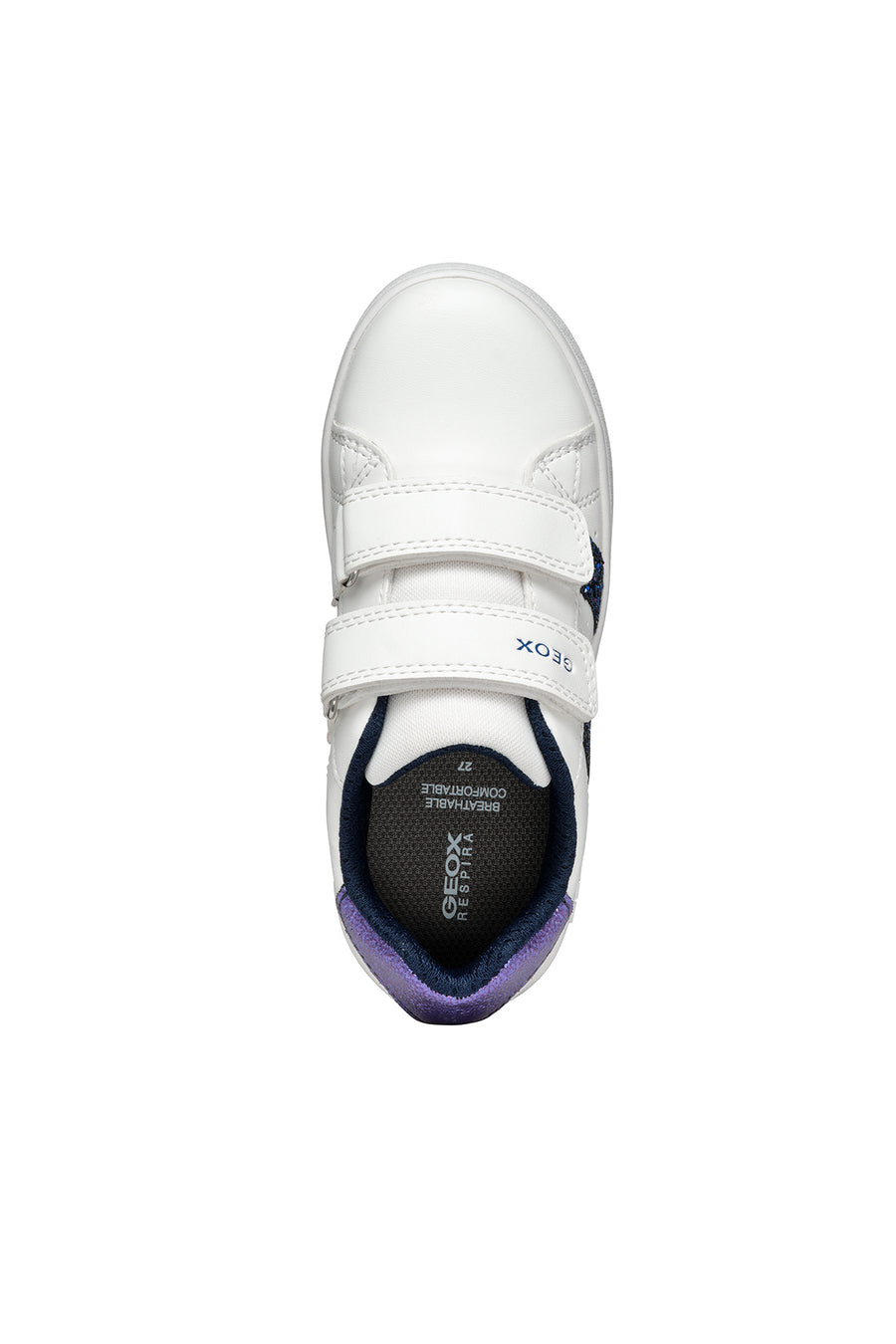 Geox Girls White Eclyper Strappy Sneaker