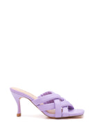 Women's Lilac Heeled Slippers | Derimod